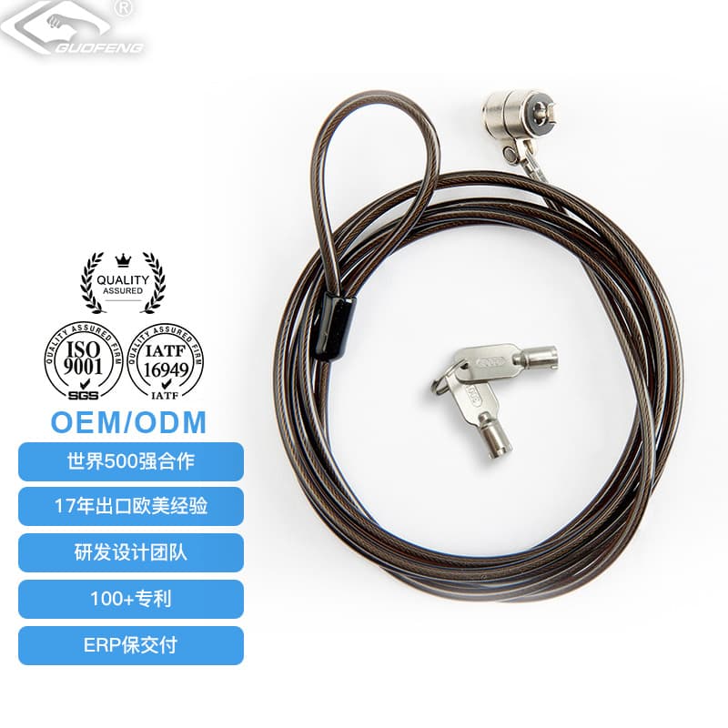 Universal Mechanical Key Lock for Digital Devices and Tablets, Metal Laptop Security Lock