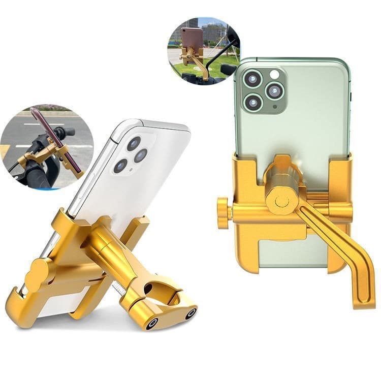 Aluminum Alloy Bicycle Phone Holder Motorcycle Navigation Road Mountain Bike Electric Bike Delivery Phone Mount