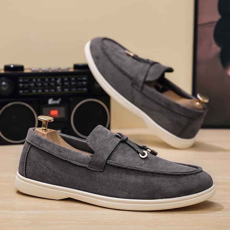 Men's Fashion Casual Loafers, Flat Slip-On Shoes, Comfortable Easy-Wear Lazy Shoes, Large Size Men's Casual Shoes