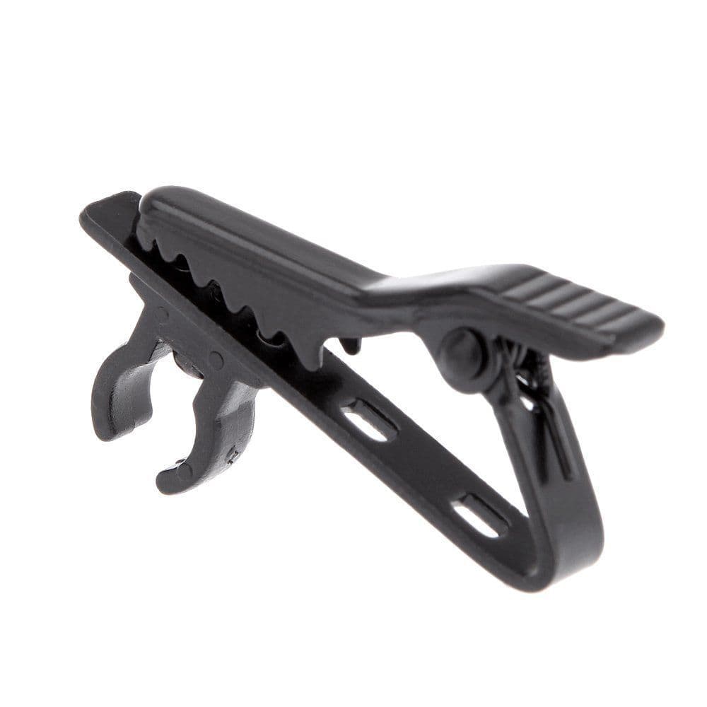 Clip-on microphone, lapel headset amplifier, metal and plastic headset chest mic with clip
