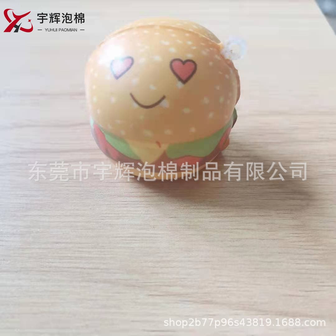 Custom PU Slow Rebound Foam Toy Fruit Stress Relief Toy Simulation Food Squeeze Toy