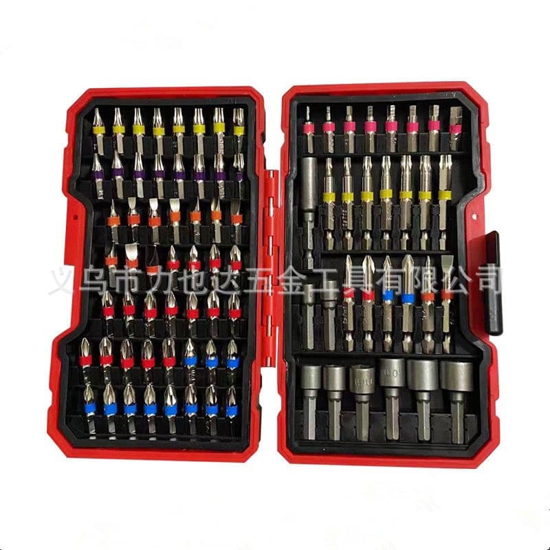 S2 Electric Screwdriver Bit Set 83-Piece Rainbow Box, Phillips, Flathead, Torx, Hex, and More