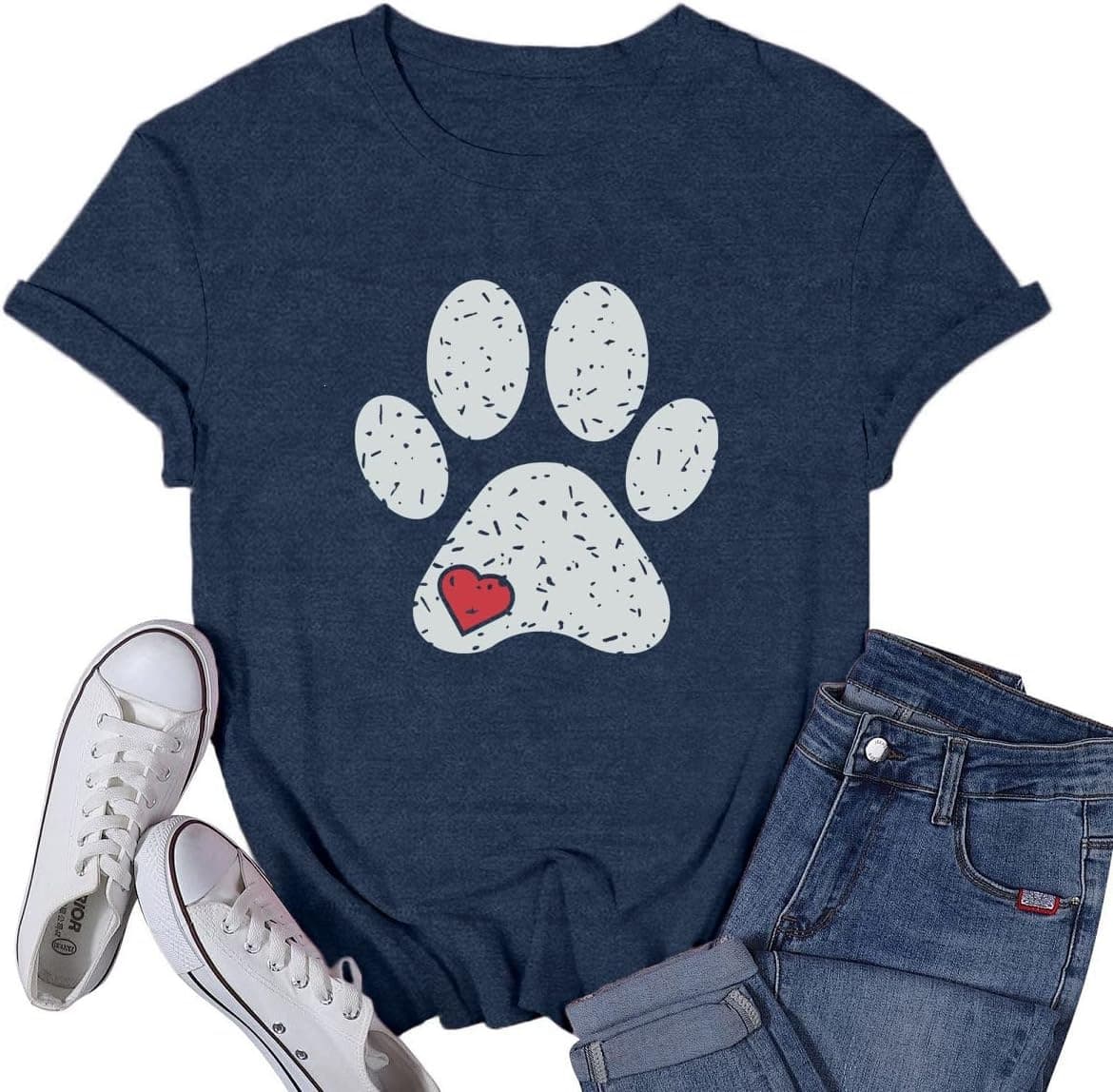 VQD Women's Dog Shirts Easily Distracted by Dogs Tshirt Dog M