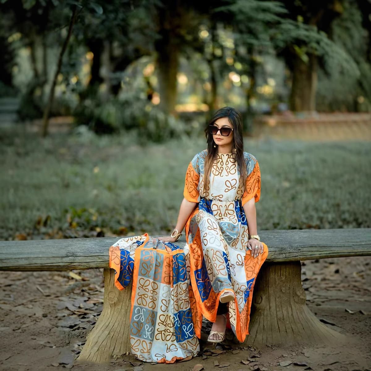 Muslim Abaya Two-Piece Set Summer Long Skirt Sunscreen Shawl Plus Size African Style Spring Summer Muslim Women's Clothing