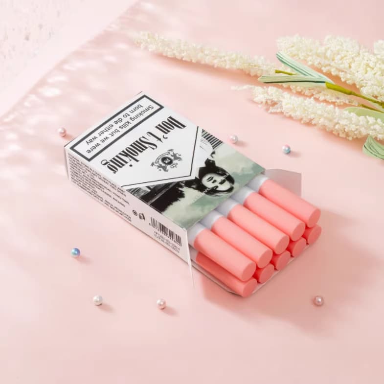 Matte Non-Stick Cup Lip Gloss 10-Piece Set Cross-Border E-Commerce Slim Tube Lip Glaze Kit Liquid Lipstick Velvet European and American Makeup