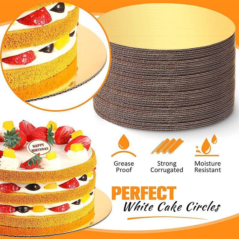 Corrugated Cake Mat Cake Base Cake Tray Round Cake Mat Corrugated Cake Mat Thickened Cake Tray