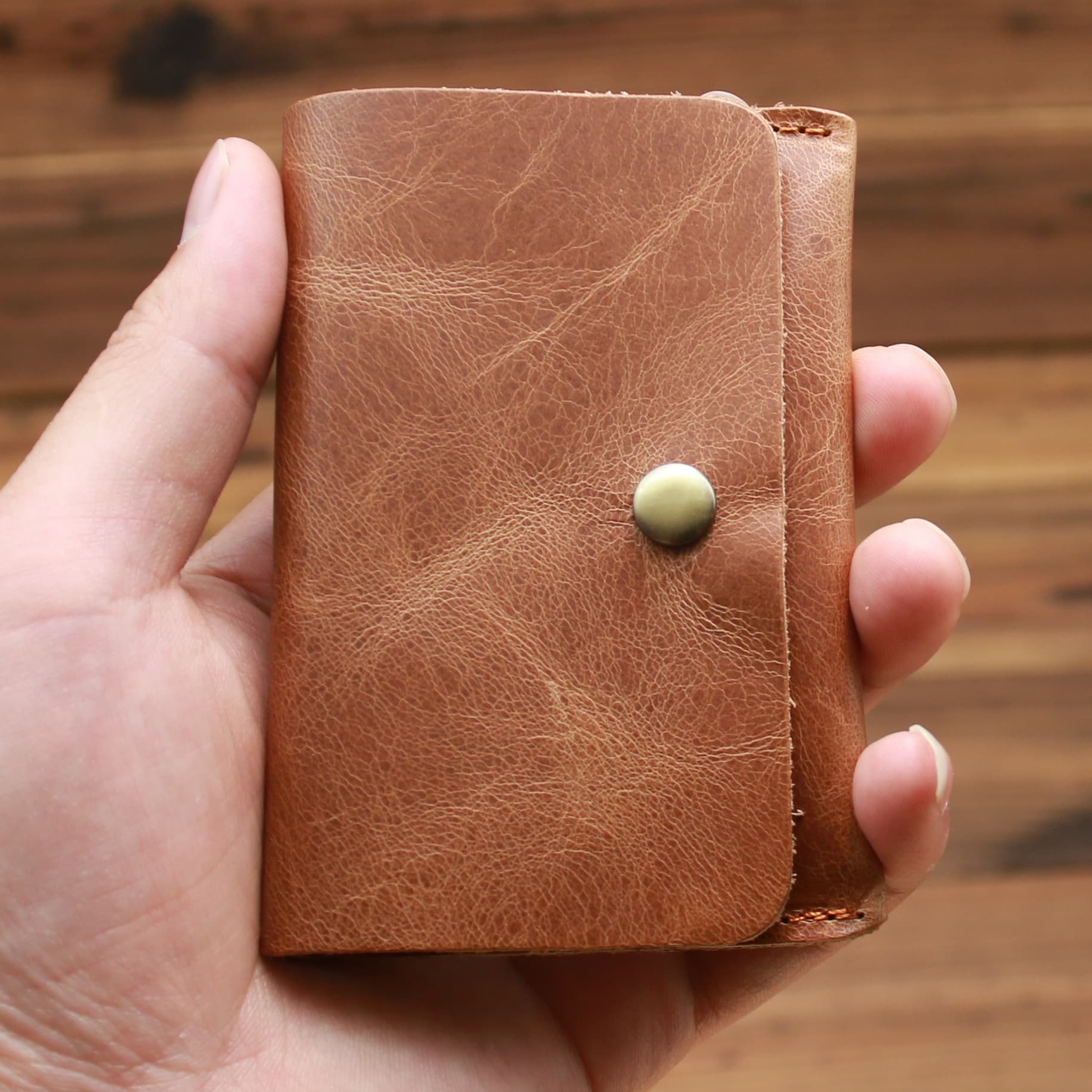 K Card Wallet Factory Source Crazy Horse Leather Men's Wallet Genuine Leather Simple Top Layer Cowhide Vintage Casual Wallet Wholesale