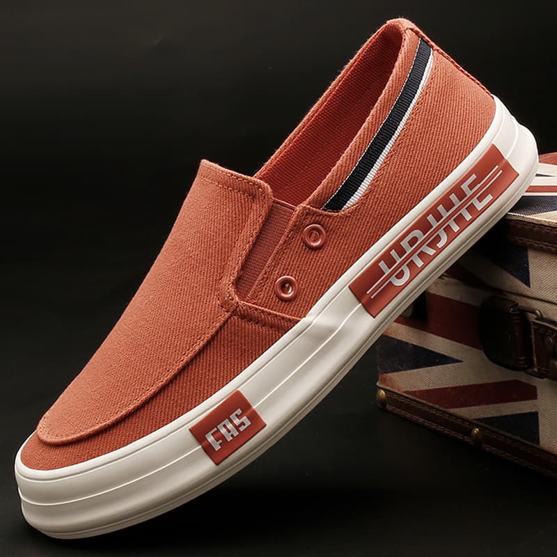 Shanbu 25815 Men's Korean Style Versatile Cloth Shoes Slip-on Casual Shoes Autumn Canvas Shoes Breathable Fashion Shoes