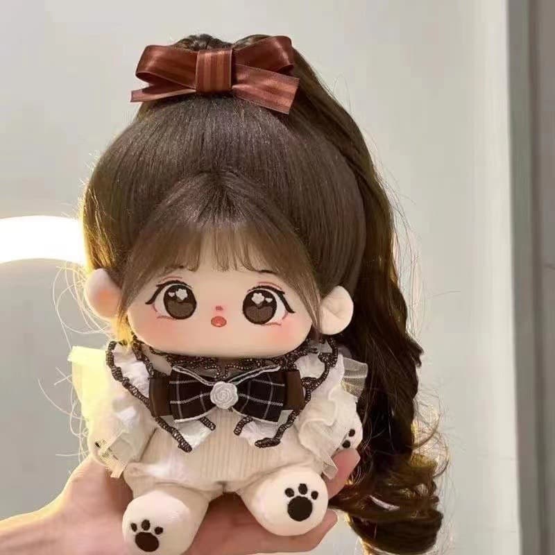 Cotton doll, girl, authentic plush toy, human-shaped doll, gift for girls' birthdays, with frame shoes
