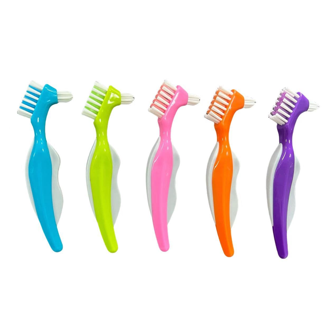 Denture Brush, Cleaning Toothbrush, False Teeth Brush, Elderly Toothbrush, Dual-Head Toothbrush, Orthodontic Toothbrush, Invisible Aligner Brush