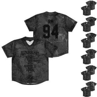 2026 European and American Star Quick-Dry Ice Silk Fabric Breathable Jersey Digital English T-Shirt V-Neck Unisex Versatile Top