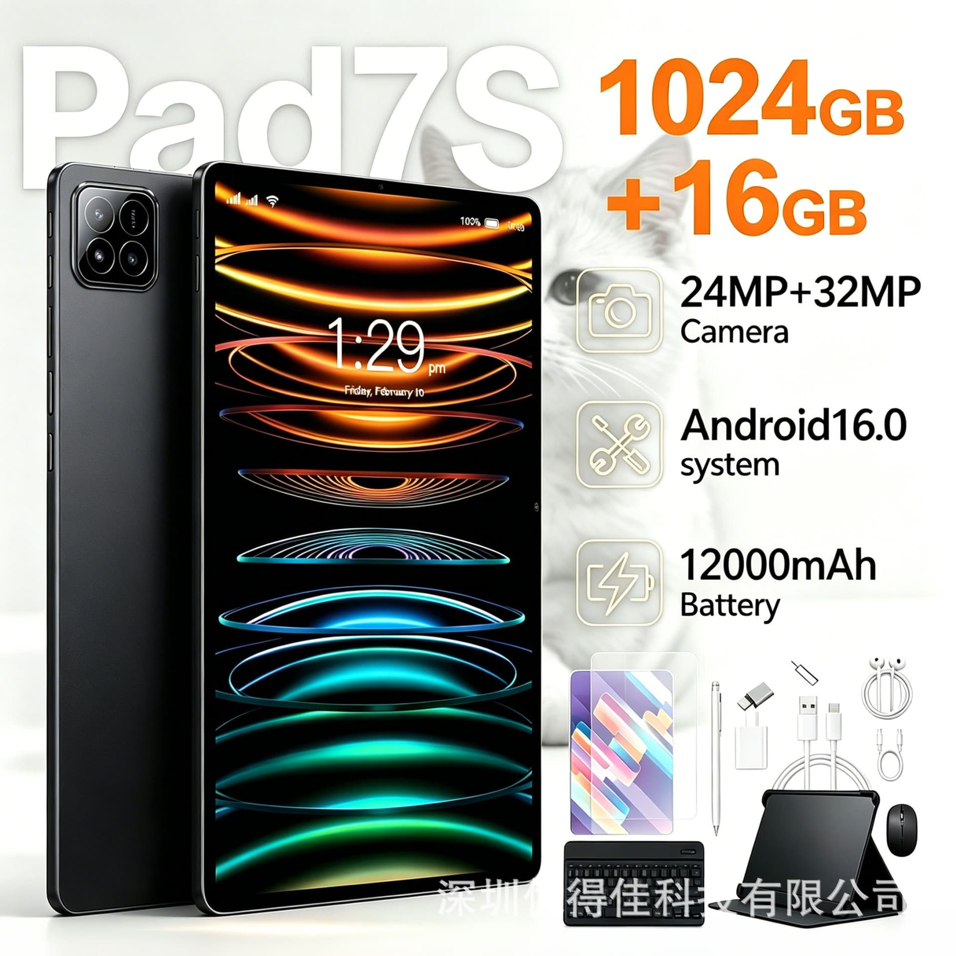 Cross-border popular Android tablet 10-inch HD ips screen smart Bluetooth dual SIM dual standby Russian ozon