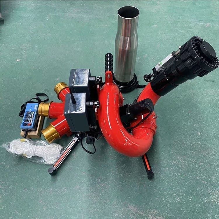 Mobile Fire Water Monitor Long-Range High-Pressure Fire Water Monitor Mobile Remote Control Fire Monitor