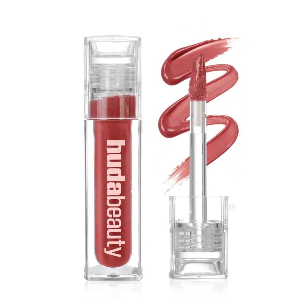 HUDA Huda Beautiful BEAUTY Jelly Lip Oil FAUX FILLER LIP GLOSS Moisturizing Lip Gloss POSH