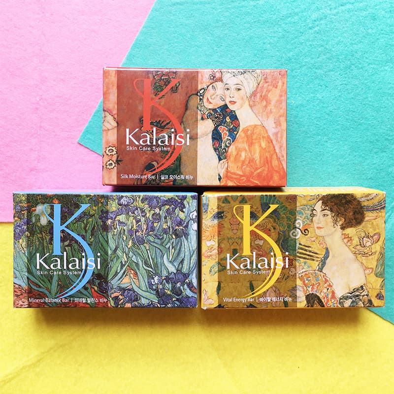 General trade, Korean imported Kalaisi soap with famous painting essential oils, 100g for face and body washing, drop shipping available.