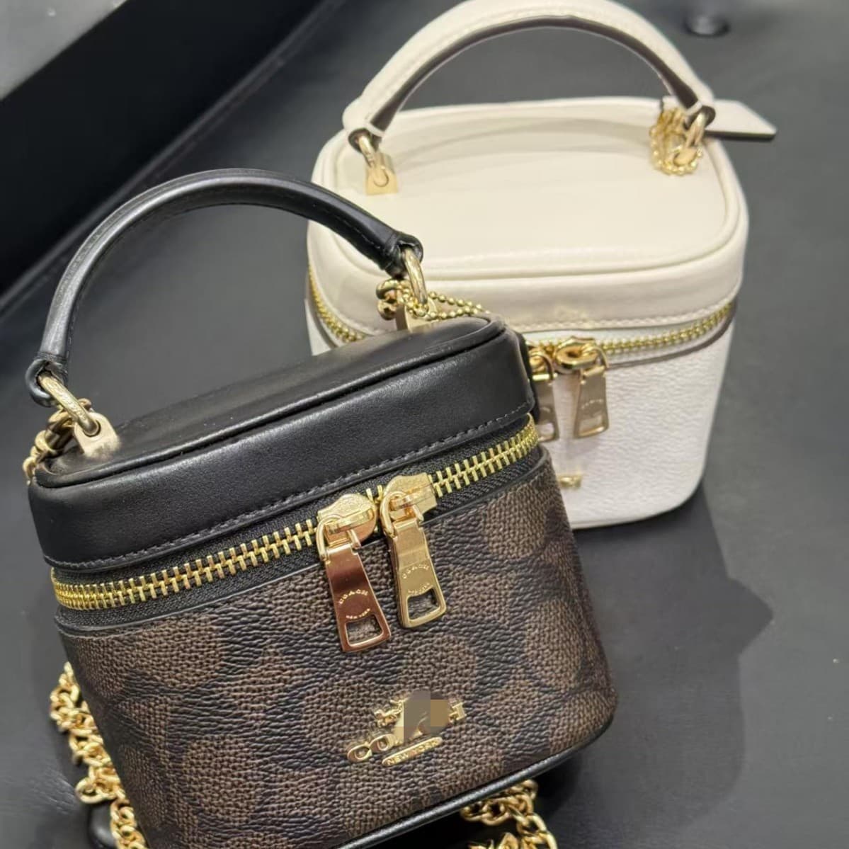 Kou's classic small waste bag cross-body women's bag mini fashion box bag TRAIL presbyopic retro shoulder cosmetic bag