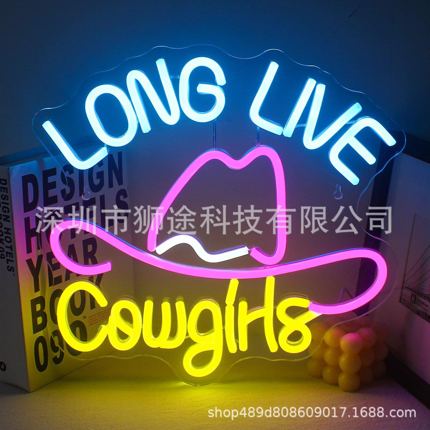 Cross-border TEMU Hot Product Backlit Letter Sticker LED Alphabet Shape Personalized Design Neon Light Cross-border
