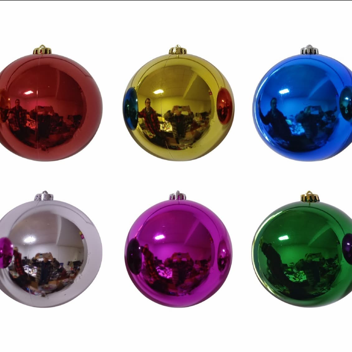 Large Christmas Balls Diameter 2CM-30CM 40CM 50CM 60CM Plated Balls Glossy Matte Decorative Balls Bubble Balls