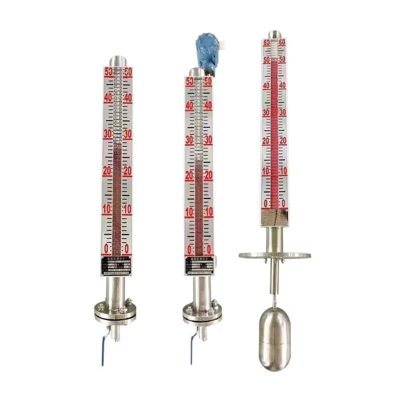 Direct Reading Uhz58Y Float Type Liquid Level Gauge Magnetic Flip-Type Liquid Level Gauge Stainless Steel Float 4-20mA Output