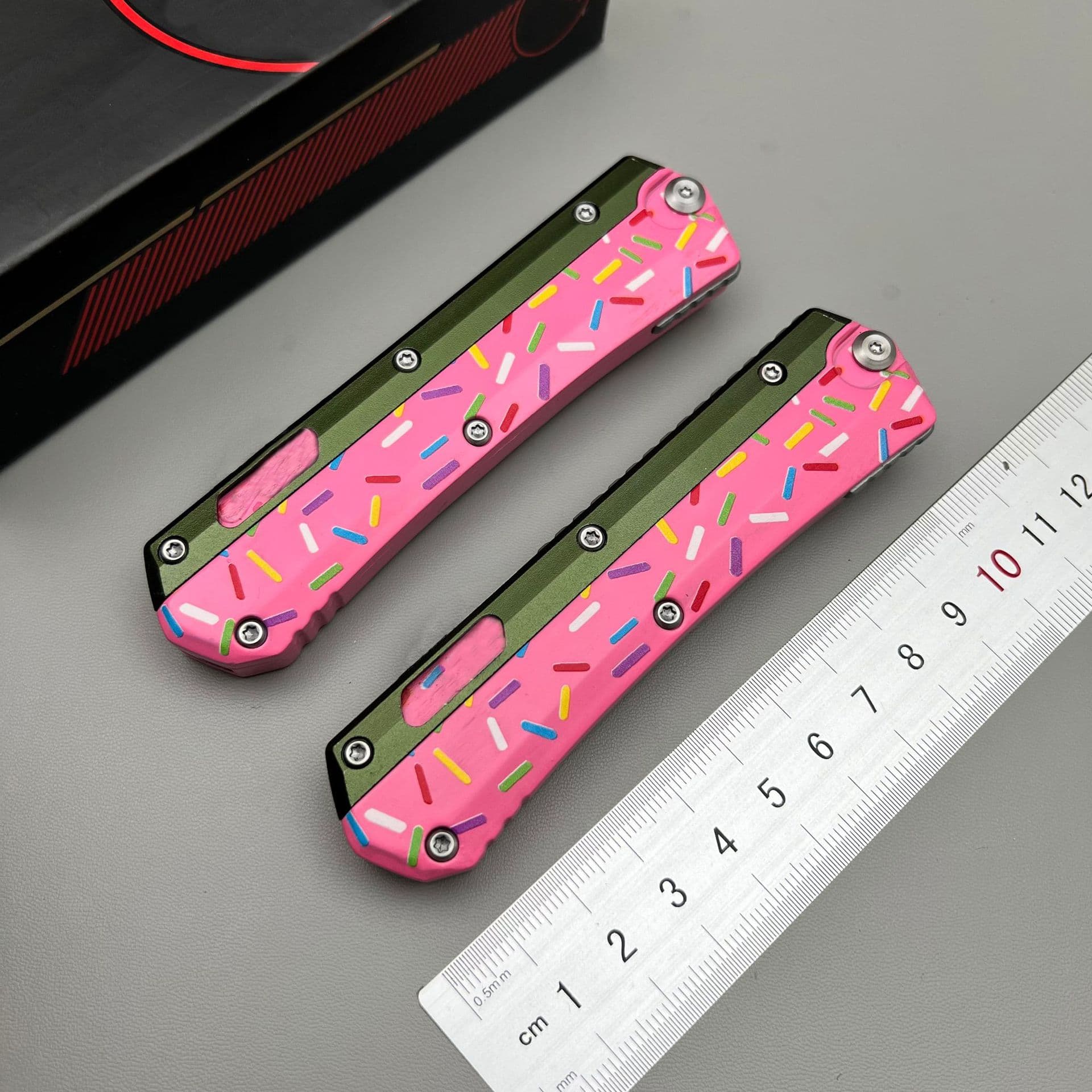 Cross-border Hot Selling OTF Large Microtech Snake God Donut Zinc Alloy Handle Accessories Outdoor Tool EDC Knife Handle