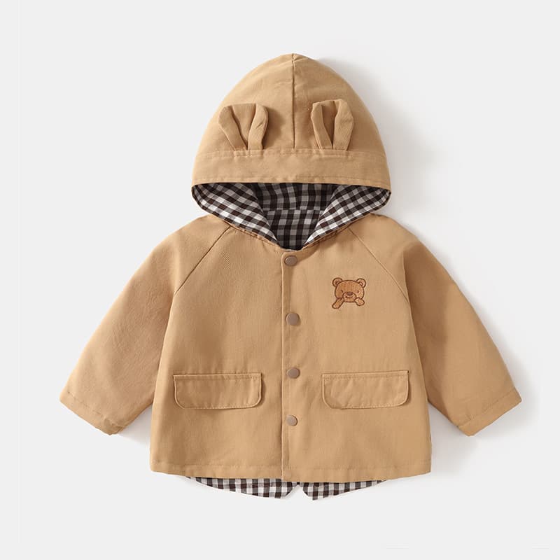 Infant Woven Hooded Windbreakers, Spring/Autumn Stylish Boys' and Girls' Baby Coats, Children's Small Kids' Tops