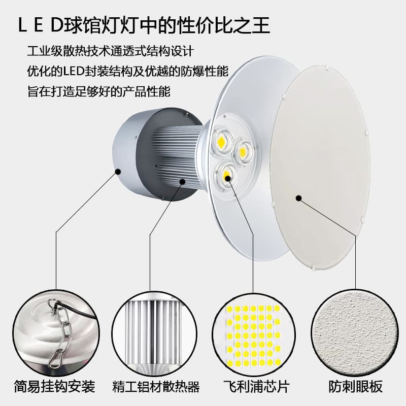 led indoor anti-glare badminton hall lights basketball hall lights gymnasium lights swimming pool lights anti-glare lights