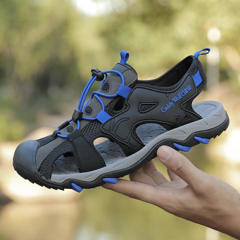 Summer Closed-Toe Sandals for Older Kids and Teens, Breathable Boys' Shoes, Beach Shoes, Outdoor Casual Sports Sandals