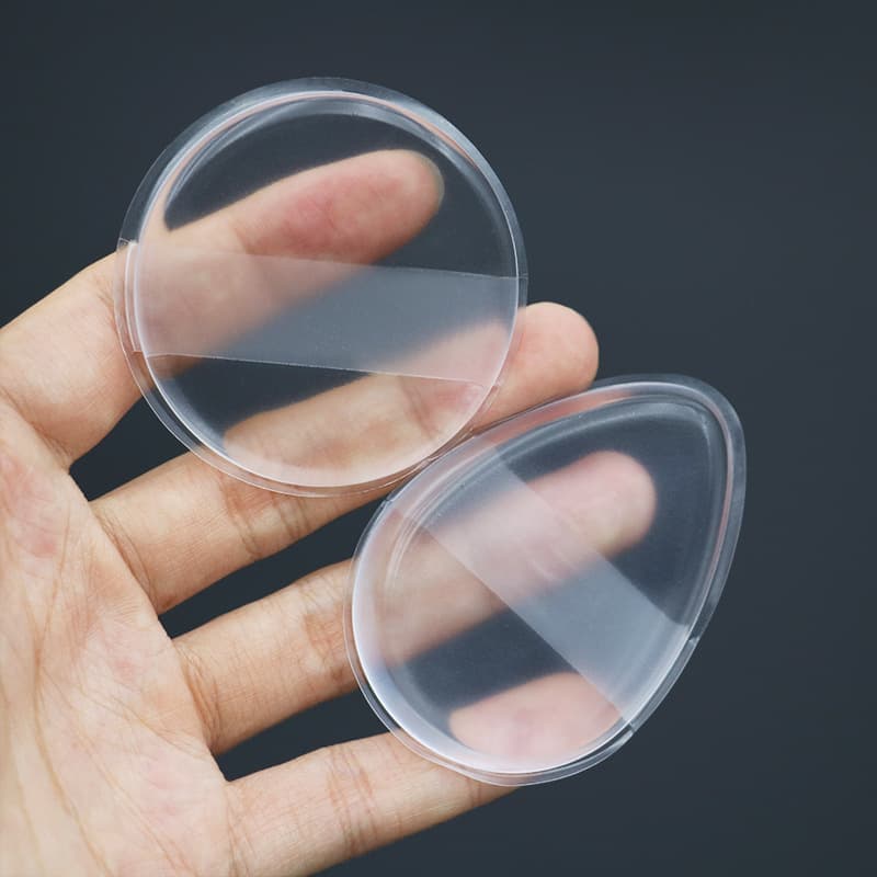 Silicone powder puff is soft and tender, does not eat powder, beauty tools, beauty shop special Q-elastic powder puff air cushion, round transparent silicone