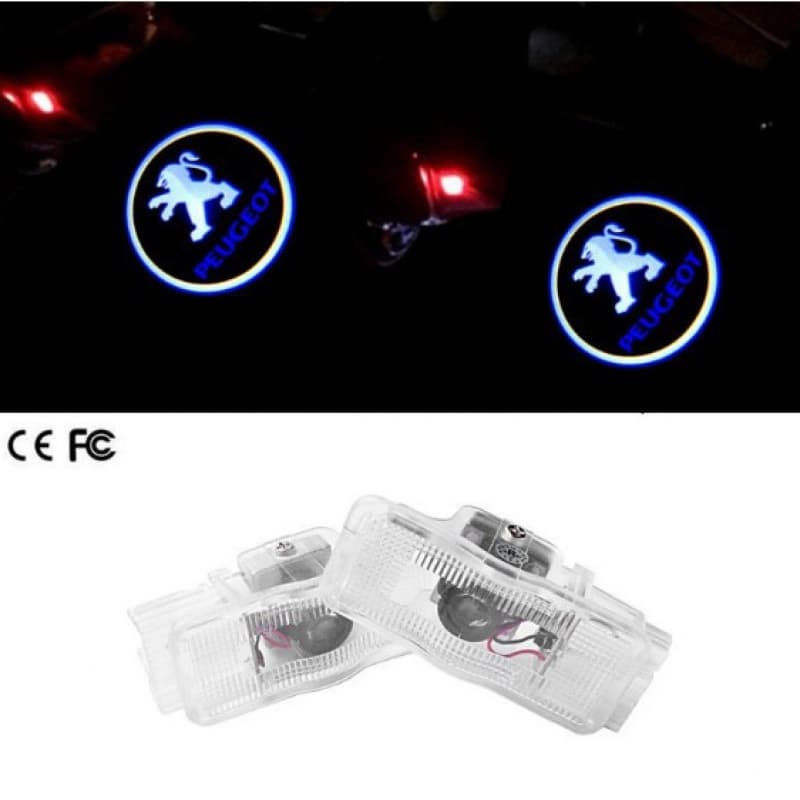 Suitable for Peugeot Welcome Lights 1007 408 508, Special Car-Specific Warning Door Lights, LED Laser Projection Lights