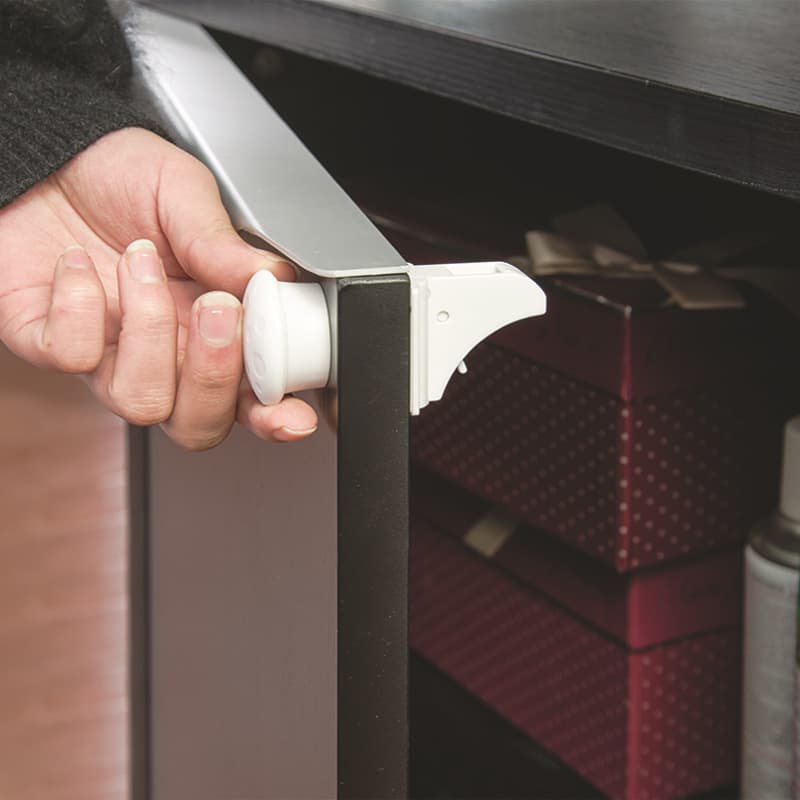 Magnetic Safety Lock, Invisible Child Lock for Baby Anti-pinch, Cabinet and Drawer Magnetic Latches