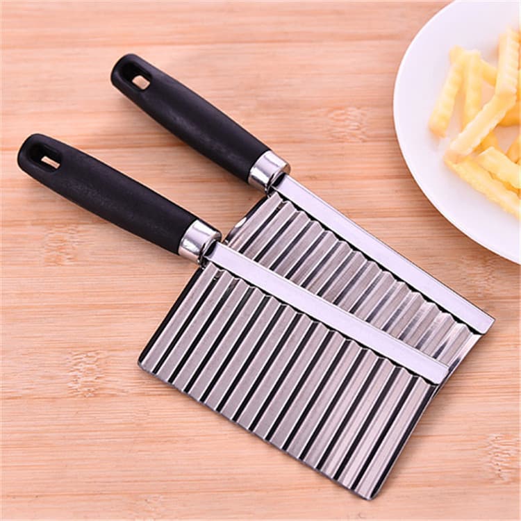 Wolf Tooth Potato Wave Cutter, Corrugated Wave Blade Kitchen Home Vegetable Slicer, French Fry Potato Cutter, Specialized for Dicing