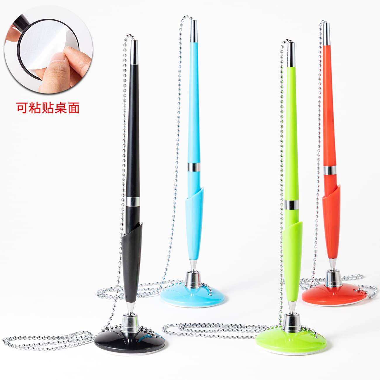 Wholesale Plastic Desk Pen for Business Office, Hotel Bank Counter Fixed Pen with Custom Logo Advertising Sign Pen