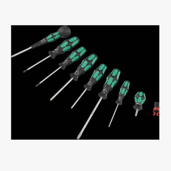 German WERA screw tools and other screwdriver handles with ratchet and magnet