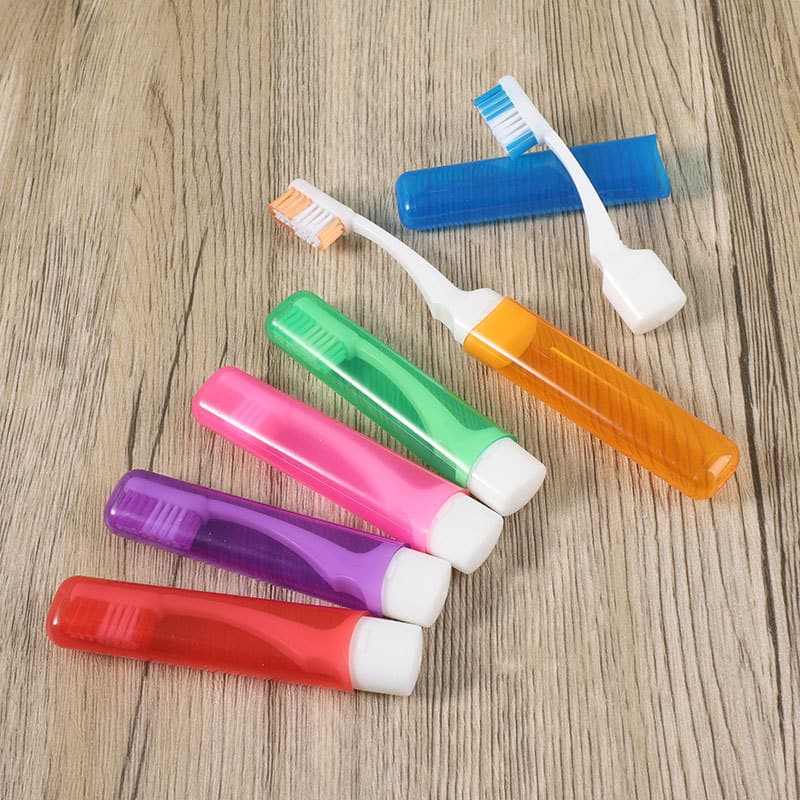 Foldable Toothbrush Non-Disposable Portable Soft Bristle Travel Set Mini Small Travel Toothbrush