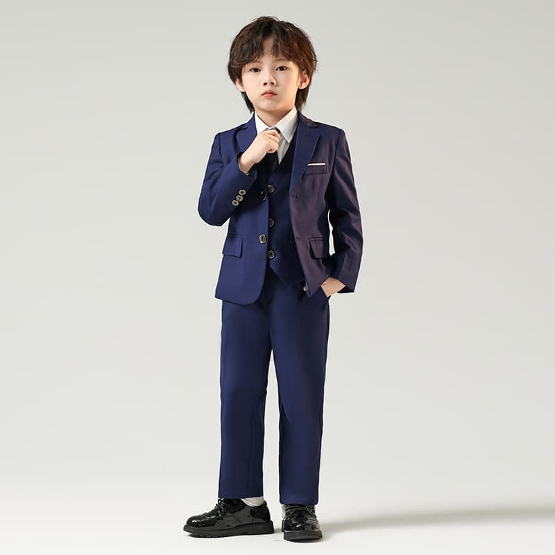 Children's suit set, boys' autumn and winter flower girl wedding dress, baby's first birthday suit, toddler's suit, piano performance costume