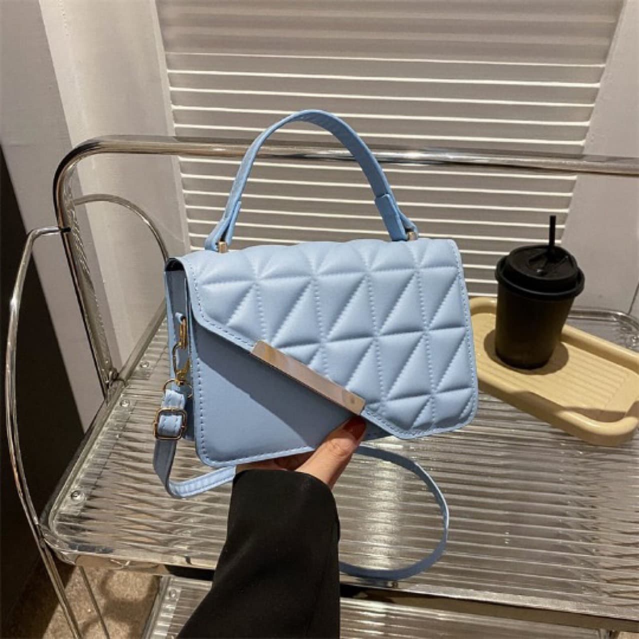Versatile Vintage Mini Bag Women's Trendy Square Bag 2024 Summer New Style Premium Texture Chain Crossbody Bag