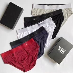 Triangle EA Men's Trendy Cotton Underwear Breathable Comfortable Boxer Briefs