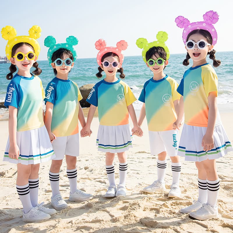 Summer kindergarten uniforms, Children's Day cheerleading costumes, street dance performance class uniforms, graduation sets for primary school students