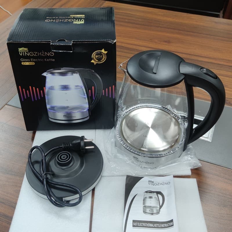 2L Large Capacity High Borosilicate Glass Electric Water Kettle Household Dormitory Health Water Kettle Electric Water Kettle