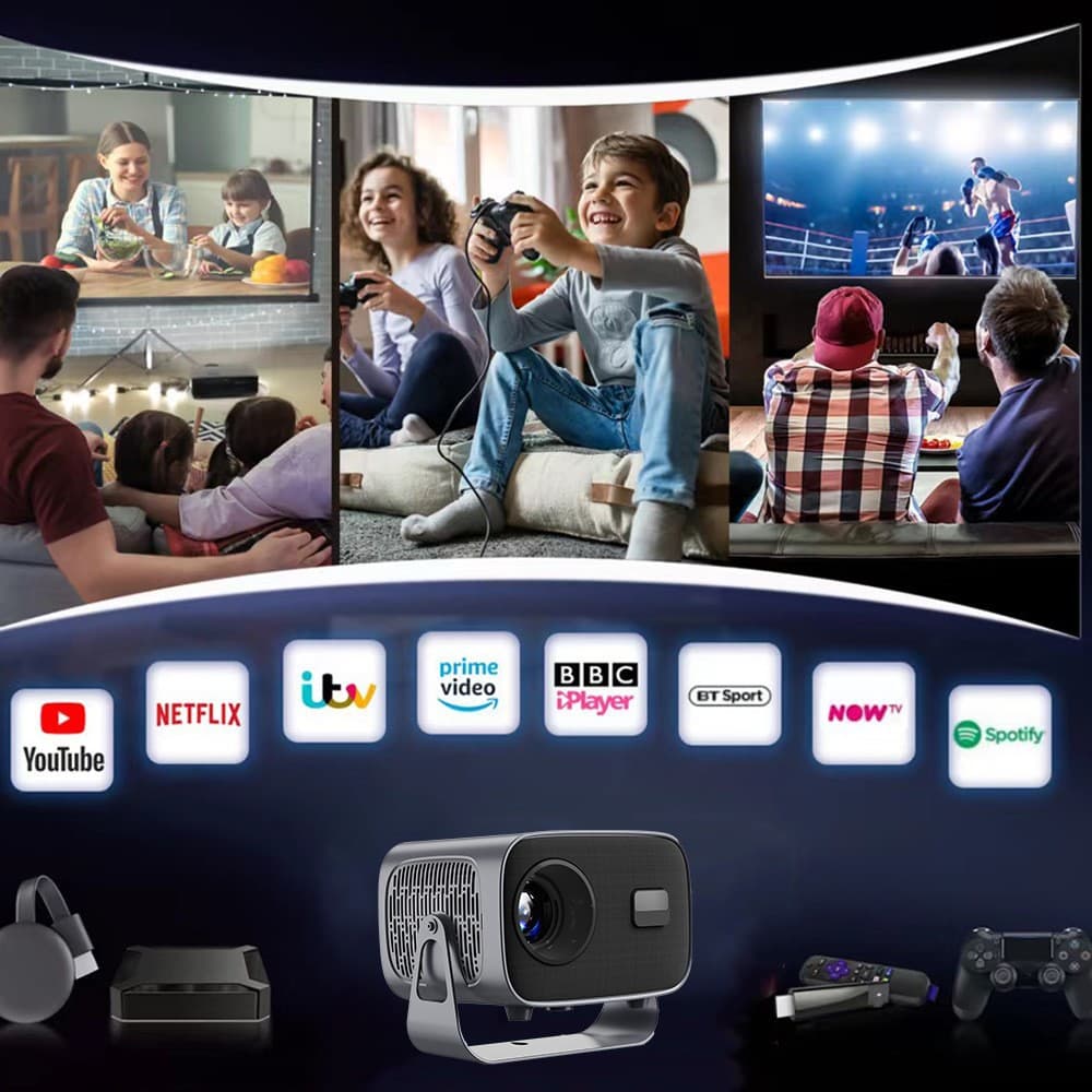 Cross-border A10 Android Smart Projector Home Outdoor Portable 4K Ultra HD Projector