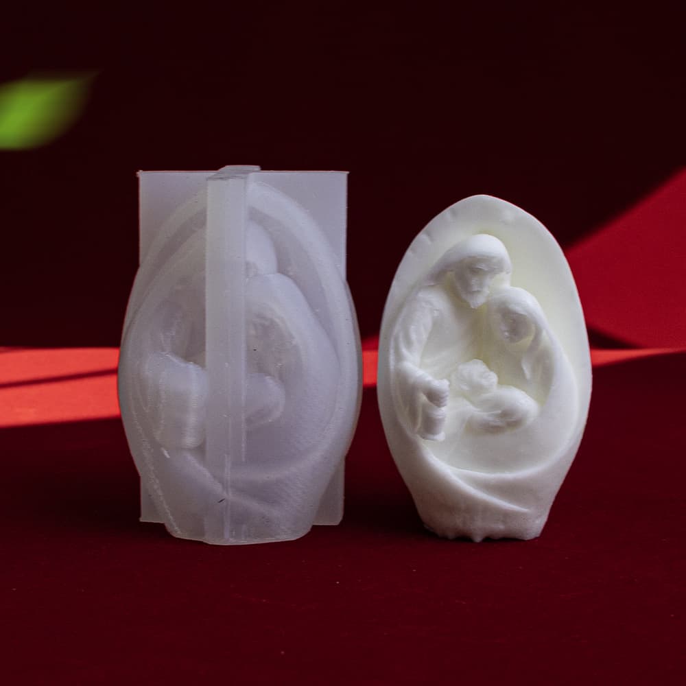 Eggshell Family Mold Aromatherapy Candle Silicone Mold DIY Animal Eggshell Handmade Soap Gypsum Decoration Mold