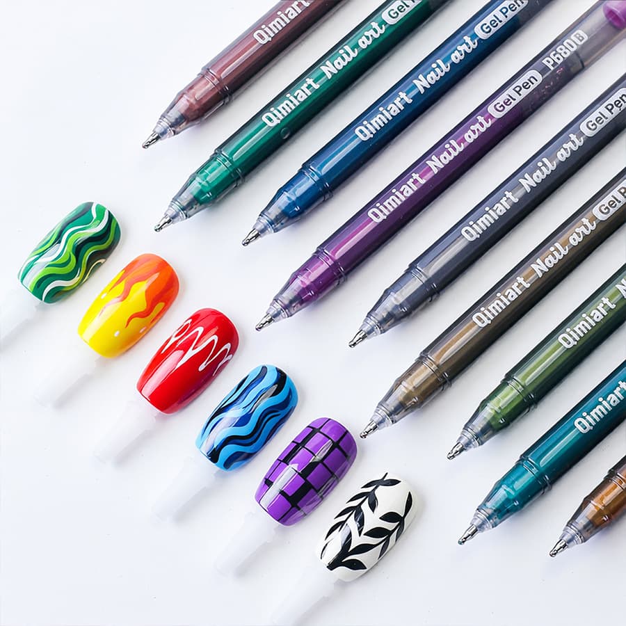 Blue Metallic Color Marker Pen for Nail Art, Waterproof Quick-Dry Pen, Special Color Pen for Art Drawing, Acrylic Marker Pen