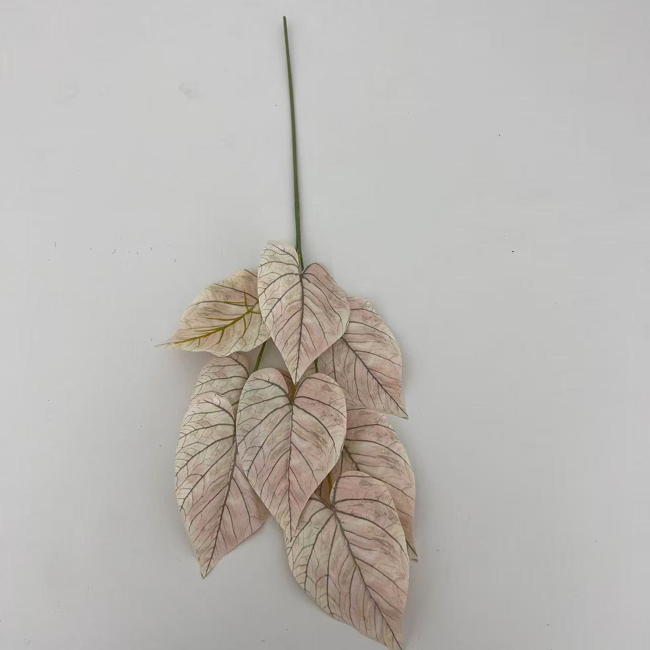 Large Alocasia Leaf Greenery for Wedding Floral Arrangements, Plant Wall, Leaf Material for Mall/Hotel Wholesale