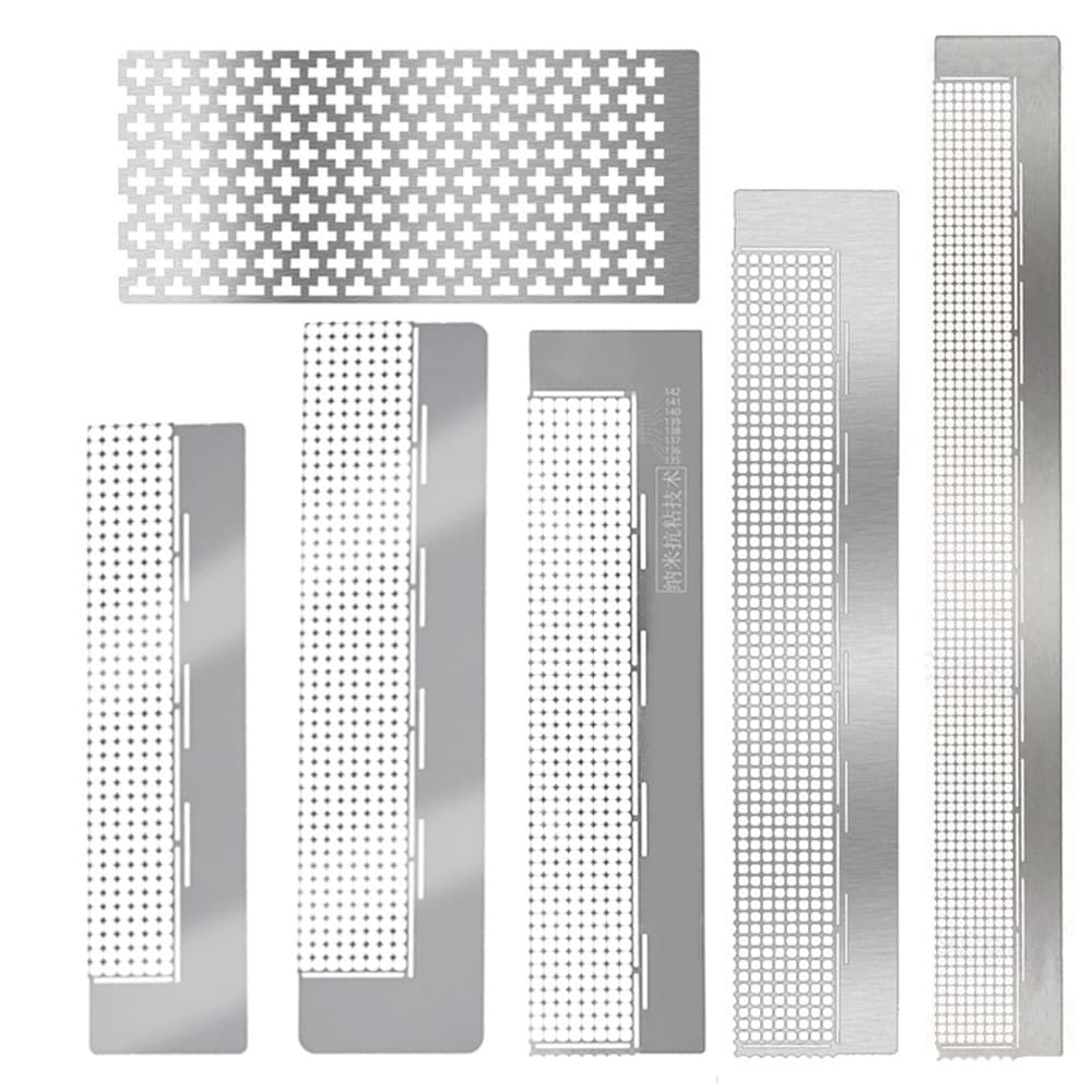 Diamond Painting Grid Ruler and Rhinestone Applicator Tool, Universal Nano Rhinestone Sticking Kit for Cross-Stitch, Rhinestone Sticking Tool Grid Ruler