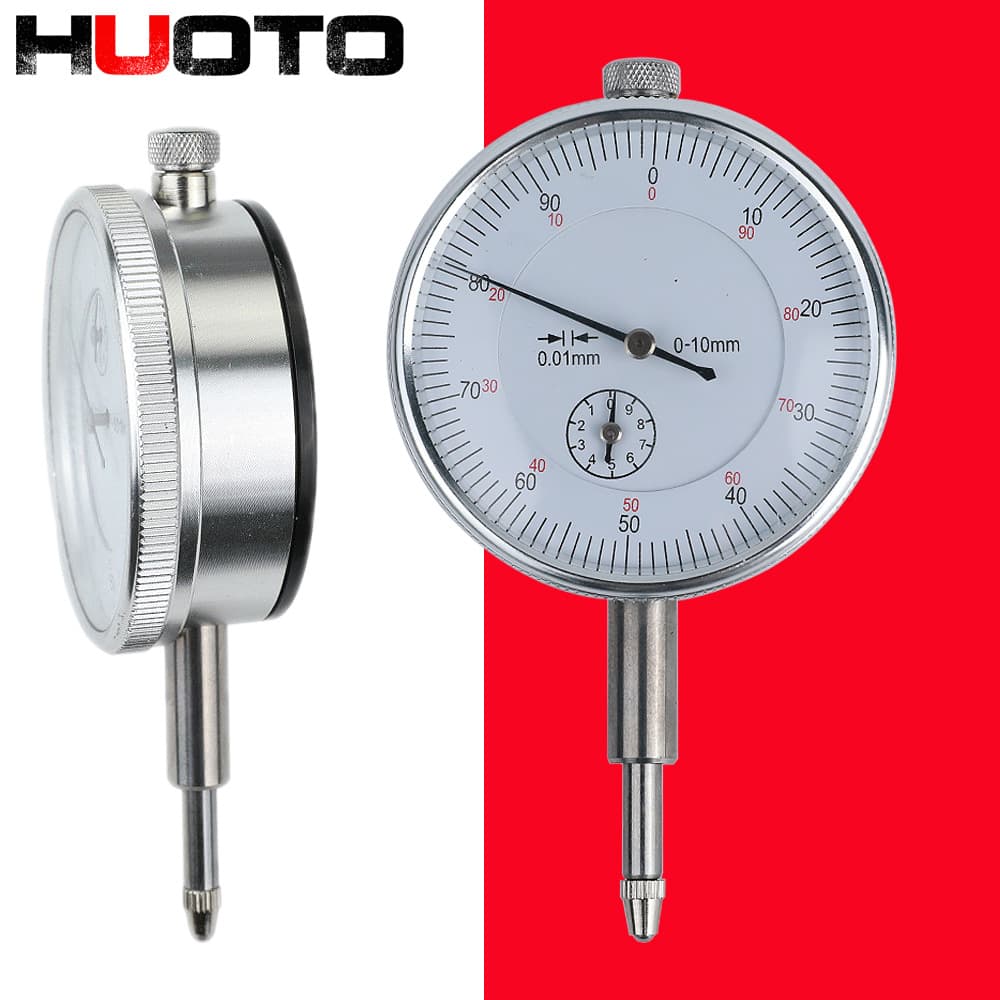 Mechanical pointer dial indicator, 0-10mm accuracy, 0.01mm universal magnetic base, wholesale.