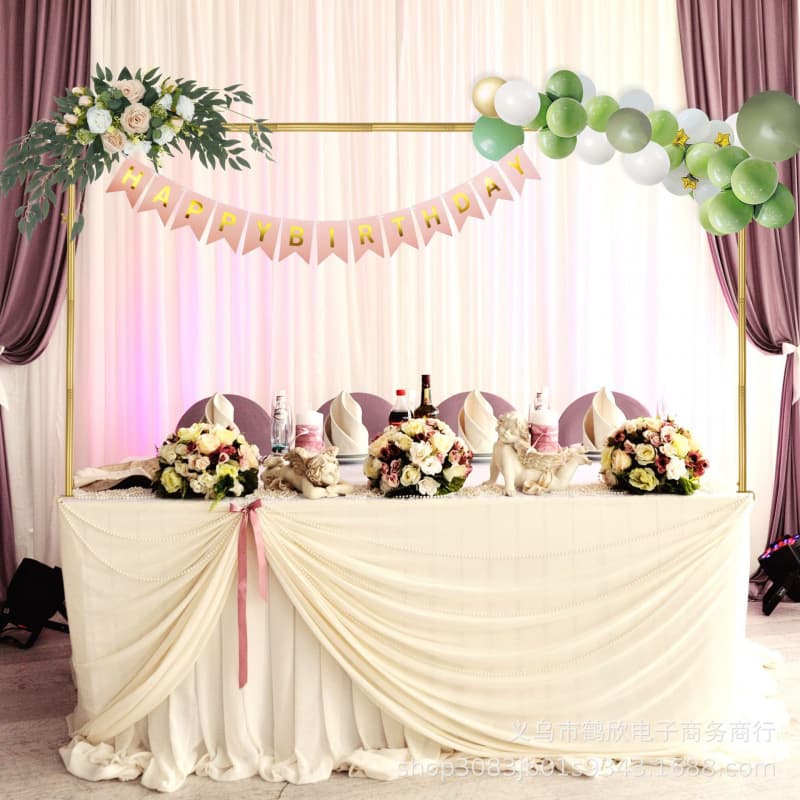 Cross-border Wedding Table Stand Adjustable Table Rod Bracket Iron with Clip Desktop Stand Festival Banquet Party Decoration Rack