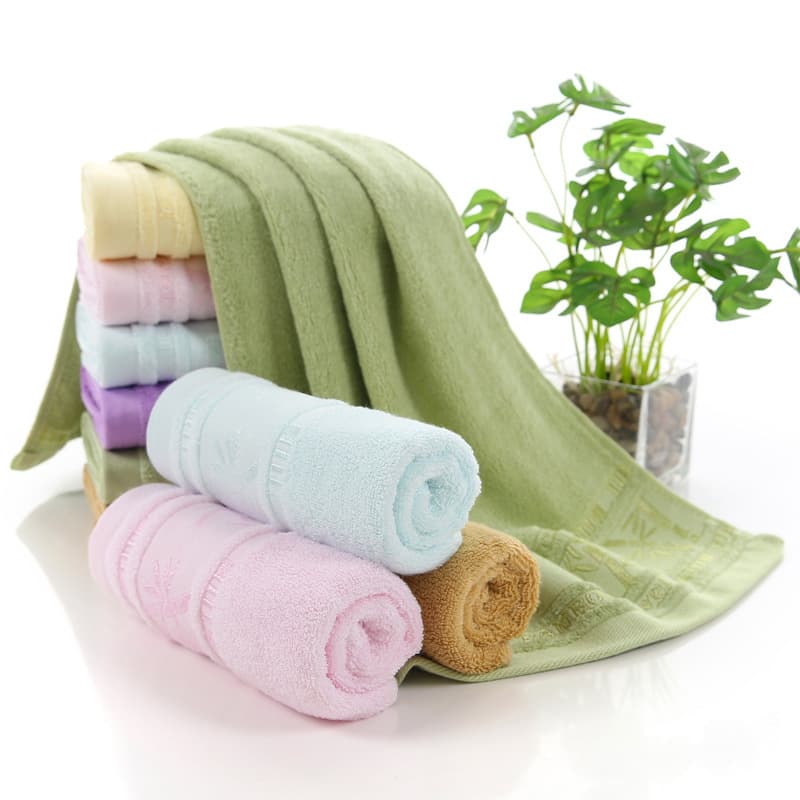 Gaoyang bamboo fiber towel wholesale, jacquard design, soft and absorbent face towel, thick jacquard towel customization