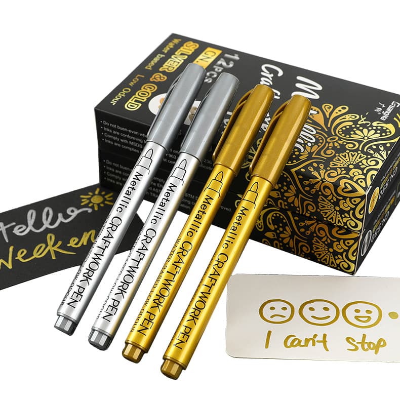 Guangna 550 Metallic Craft Pen Sign-in Signature Pen Paint Pen DIY Painting Graffiti Pen Water-based Marker Pen