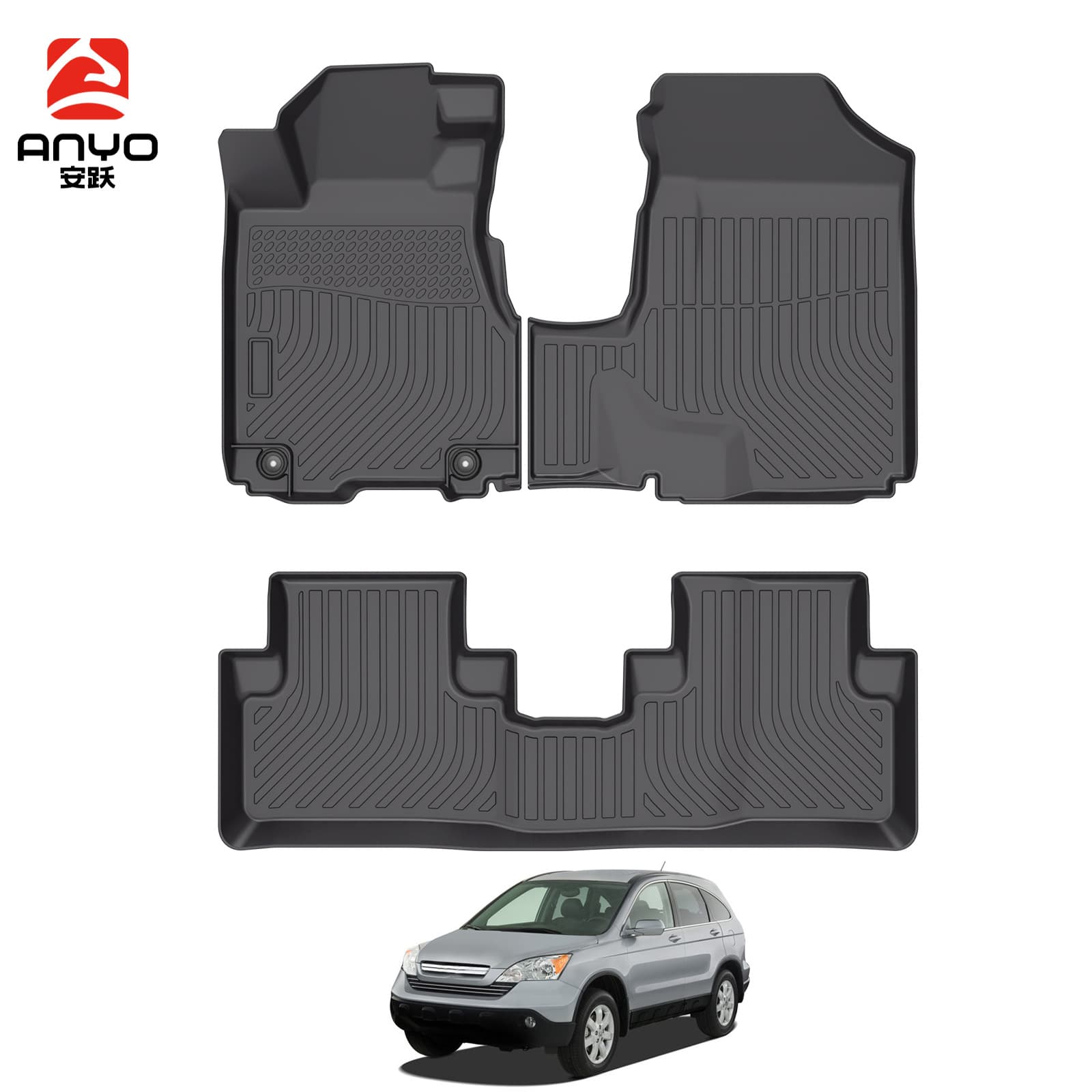 TPE Car Floor Mats for Honda CR-V 2007-2011, Custom Fit for Cross-Border Wholesale
