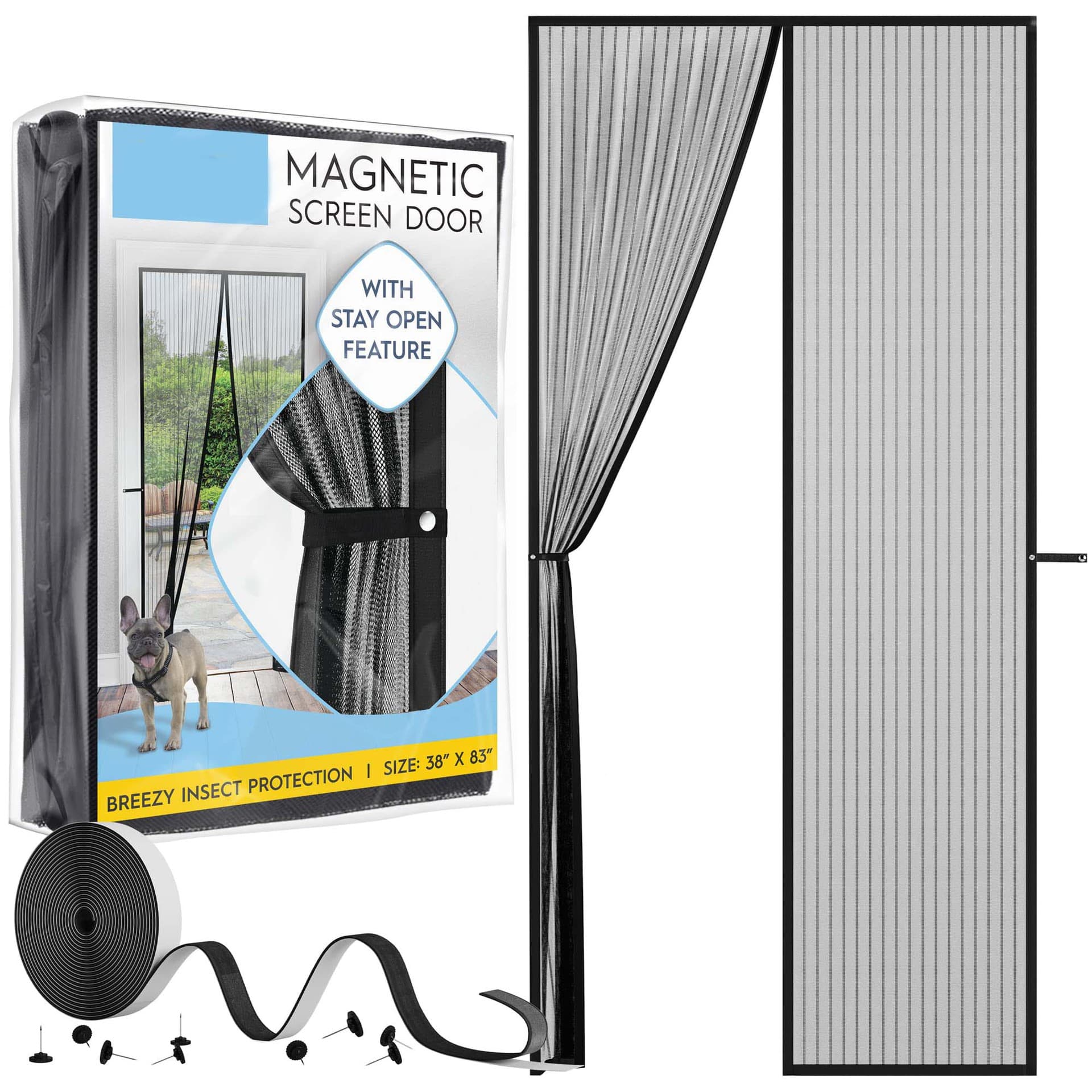 Summer Bedroom Cover Curtain Door Curtain Magnetic Mosquito Door Curtain Screen Door Window Mosquito Proof No Drill Door Curtain